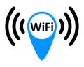 Free wifi logo zone - vector Royalty Free Stock Photo